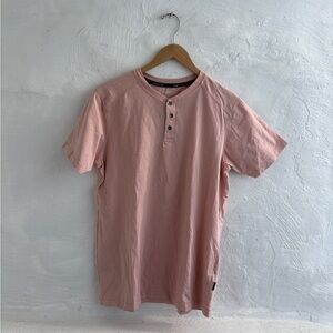 short-sleeve Henley T-shirt by Kenneth Cole